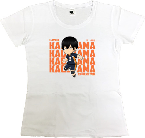 Haikyuu - Футболка Премиум Женская - Tobio Kageyama - Mfest