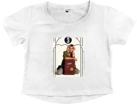 Women's Cropped Premium T-Shirt - the umbrella academy Lila Pitts - Mfest