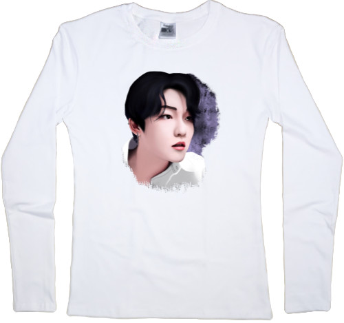 Women's Longsleeve Shirt - The Boyz Member Kevin Moon - Mfest