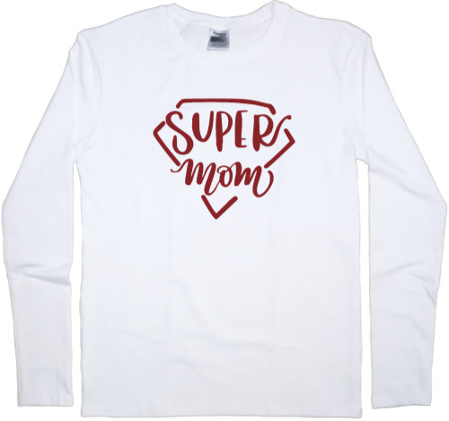 Men's Longsleeve Shirt - super mom - Mfest