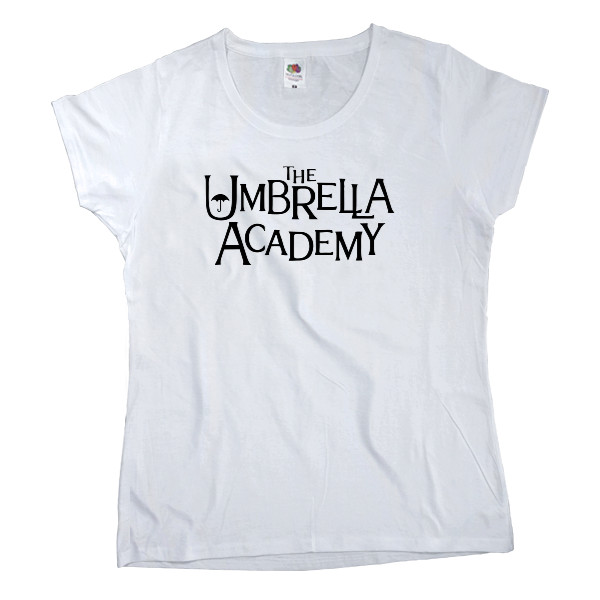 Футболка Классика Женская Fruit of the loom - umbrella academy logo - Mfest