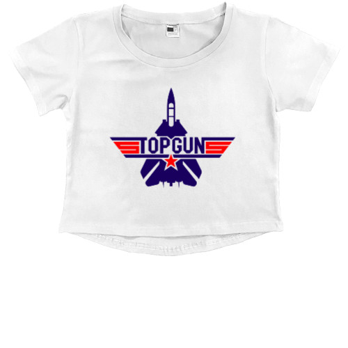 Kids' Premium Cropped T-Shirt - Top Gun 3 - Mfest