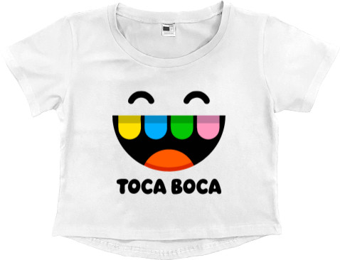 Women's Cropped Premium T-Shirt - Toca Boca - Mfest