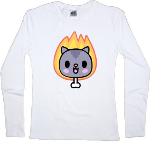 Women's Longsleeve Shirt - Toca Boca Cat - Mfest