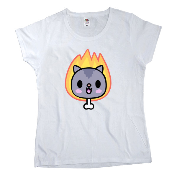 Women's T-shirt Fruit of the loom - Toca Boca Cat - Mfest