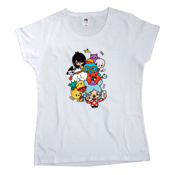 Women's T-shirt Fruit of the loom - toca boca 8 - Mfest