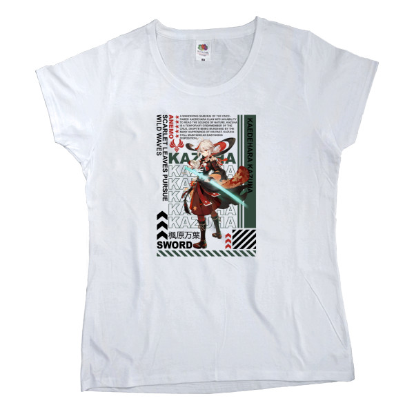 Women's T-shirt Fruit of the loom - Kaedehara Kazuha - Mfest