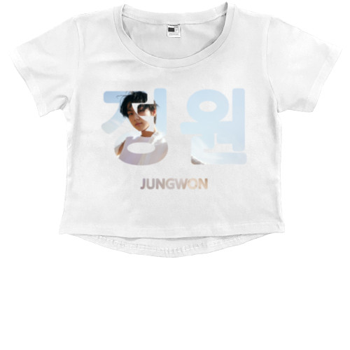 Kids' Premium Cropped T-Shirt - jungwon enhypen 3 - Mfest