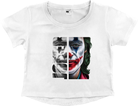 Women's Cropped Premium T-Shirt - JOKER - Mfest