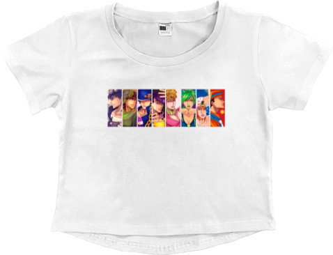 Women's Cropped Premium T-Shirt - JoJo's Bizarre Adventure - Mfest