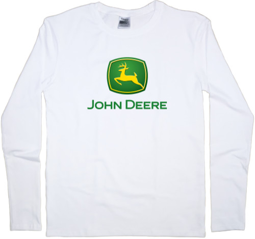 Футболка з Довгим Рукавом Чоловіча - john deere logo - Mfest