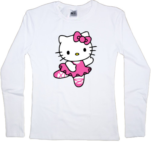 Women's Longsleeve Shirt - Kitty ballerina - Mfest