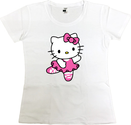 Women's Premium T-Shirt - Kitty ballerina - Mfest