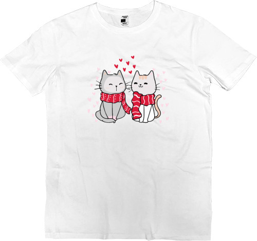 Men’s Premium T-Shirt - Kittens In Love - Mfest