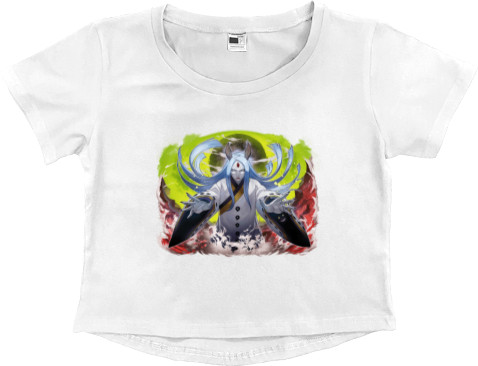 Women's Cropped Premium T-Shirt - kaguya otsutsuki 2 - Mfest