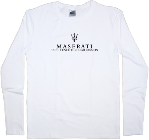 Лонгслив Мужской - maserati logo - Mfest