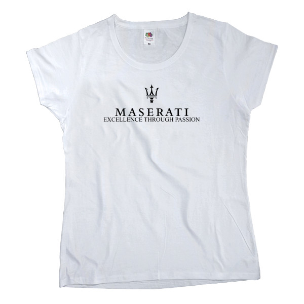 Women's T-shirt Fruit of the loom - maserati logo - Mfest