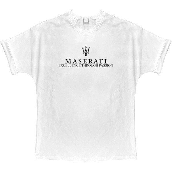 T-shirt Oversize - maserati logo - Mfest