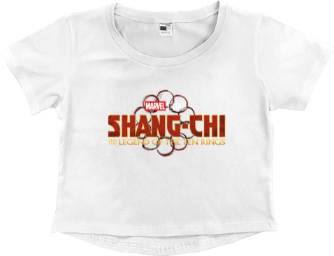 Women's Cropped Premium T-Shirt - Marvel Shang-Chi logo - Mfest