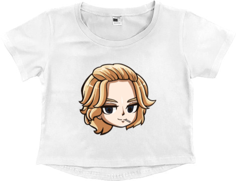 Women's Cropped Premium T-Shirt - manjiro chibi - Mfest