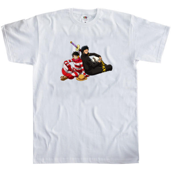 Kids' T-Shirt Fruit of the loom - Luffy and Law - Mfest