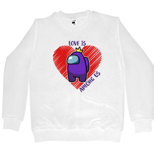 Men’s Premium Sweatshirt - LOVE IS AMONG US - Mfest