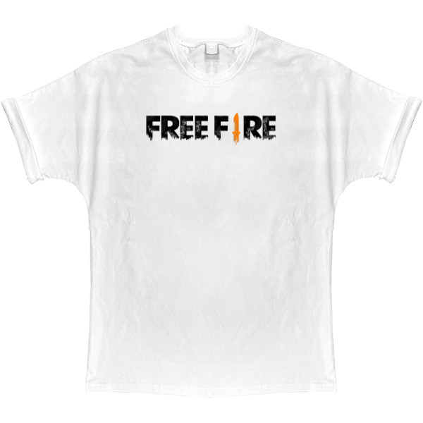 T-shirt Oversize - Logo Free Fire - Mfest