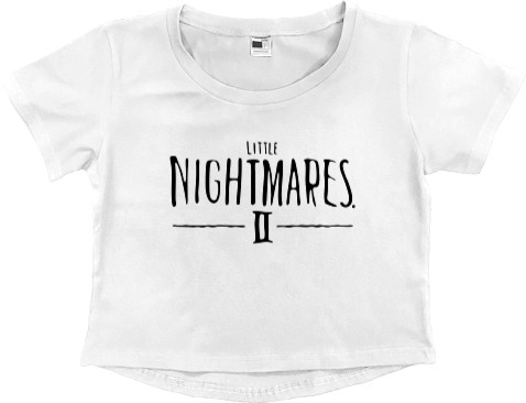 Women's Cropped Premium T-Shirt - Little Nightmares LOGO - Mfest