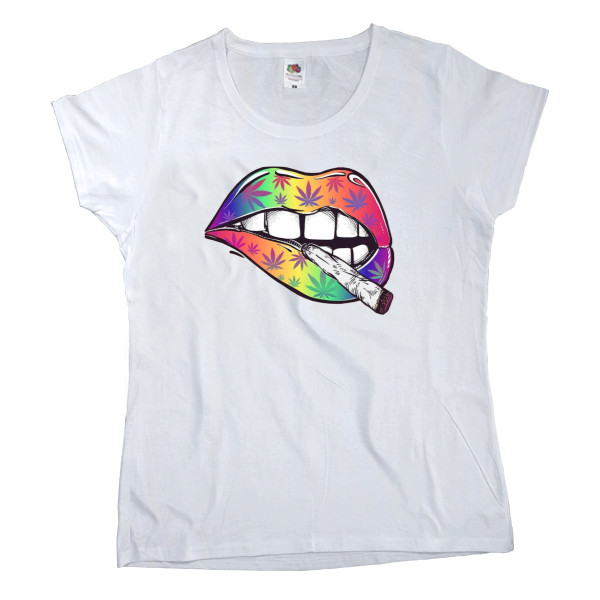 Women's T-shirt Fruit of the loom - lips - Mfest