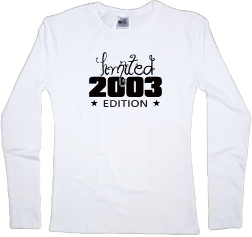 Футболка з Довгим Рукавом Жіноча - limited edition 2003 - Mfest