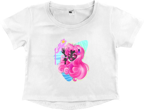 Women's Cropped Premium T-Shirt - monster high 5 - Mfest