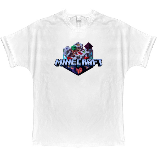 T-shirt Oversize - minecraft logo - Mfest