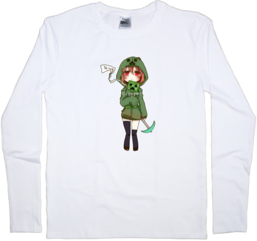 Men's Longsleeve Shirt - minecraft anime girls 2 - Mfest