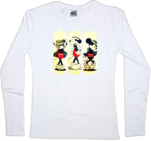 Women's Longsleeve Shirt - mickey mouse as michael jackson - Mfest