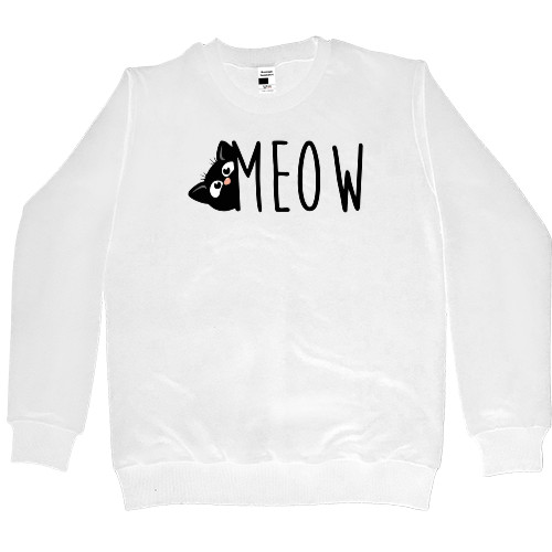 Коты и Кошки - Women's Premium Sweatshirt - MEOW - Mfest