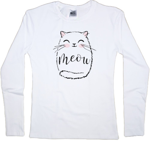 Women's Longsleeve Shirt - meow 2 - Mfest