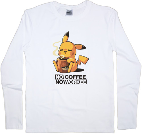 Kids' Longsleeve Shirt - no coffee no workee - Mfest