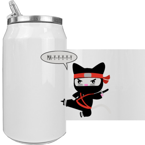 Aluminum Can - ninja kitten - Mfest