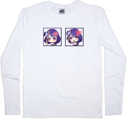 Men's Longsleeve Shirt - raiden shogun chibi - Mfest