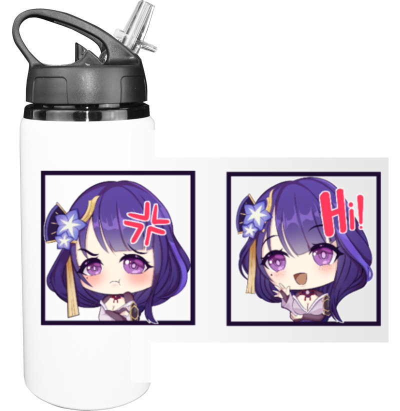 Sport Water Bottle - raiden shogun chibi - Mfest