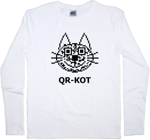 Kids' Longsleeve Shirt - qr cat - Mfest