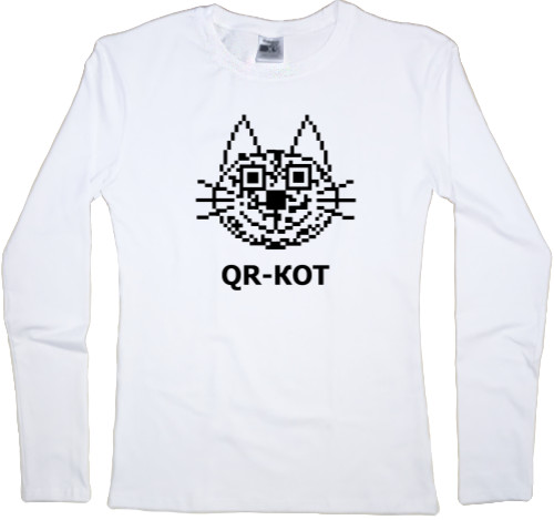 Women's Longsleeve Shirt - qr cat - Mfest