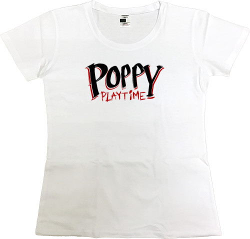 Poppy Playtime - Футболка Преміум Жіноча - Poppy Playtime Logo - Mfest