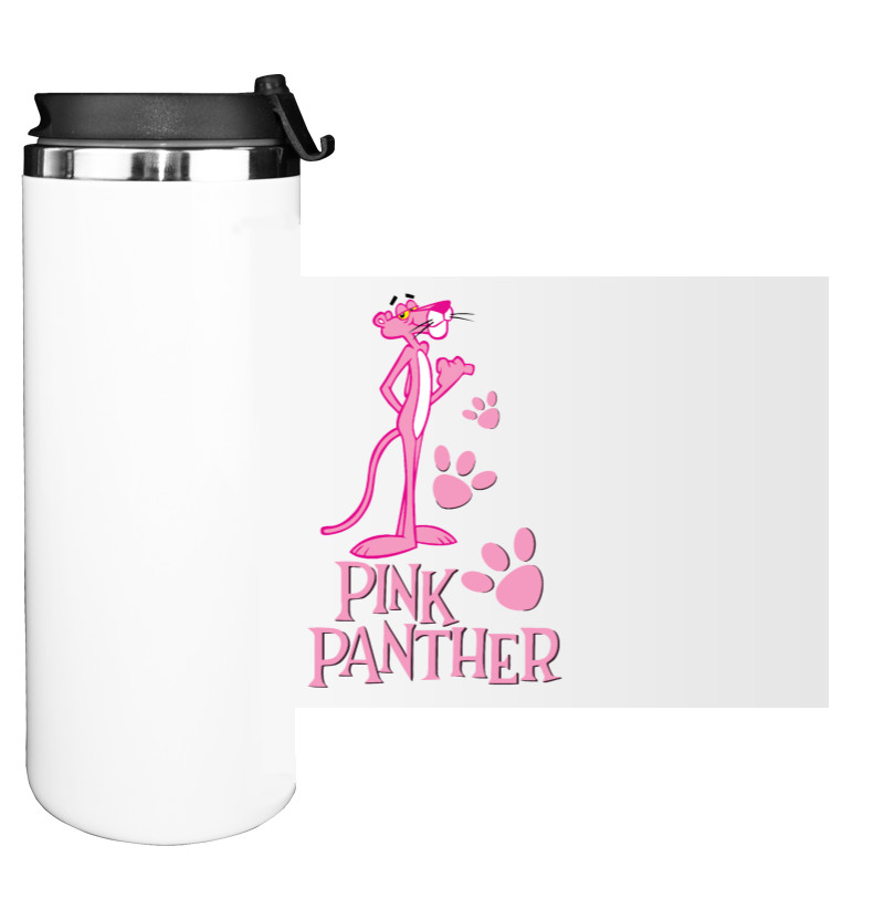 Water Bottle on Tumbler - pink panter - Mfest