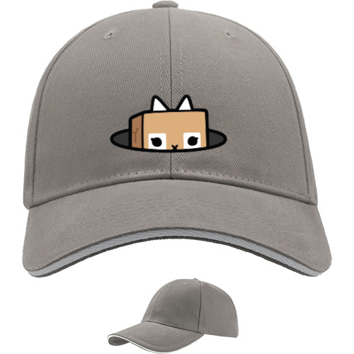 Sandwich Baseball Cap - paper bag cat toca boca - Mfest