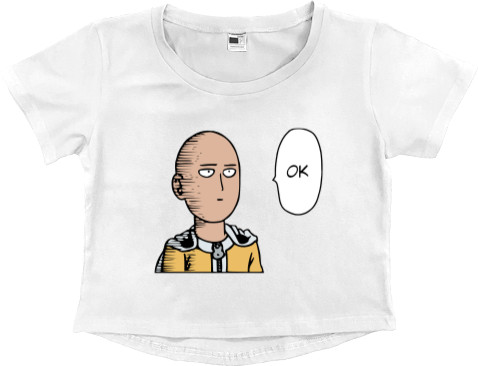 Кроп - топ Премиум Женский - One Punch-Man - Mfest