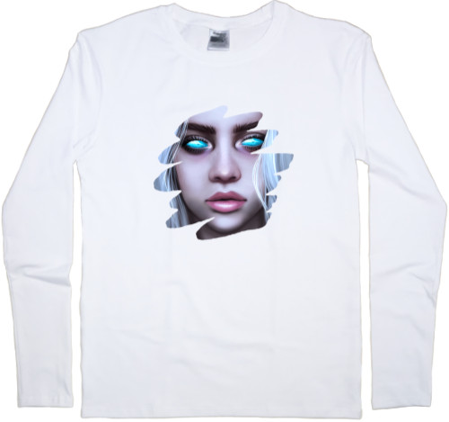 Kids' Longsleeve Shirt - Ocean Eyes (billie eilish) - Mfest