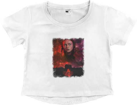 Women's Cropped Premium T-Shirt - stranger things 4 (5) - Mfest