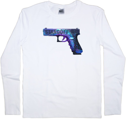 Men's Longsleeve Shirt - standoff pistol - Mfest