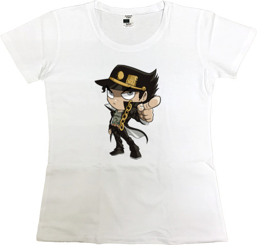 Футболка Премиум Женская - CHIBI Jotaro - Mfest